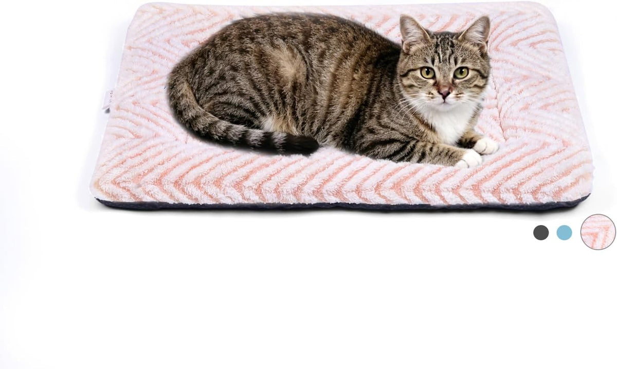 Mora Pets Cat Beds for Indoor Cats Washable Cat Mat Bed Flat Dog Crate Pad