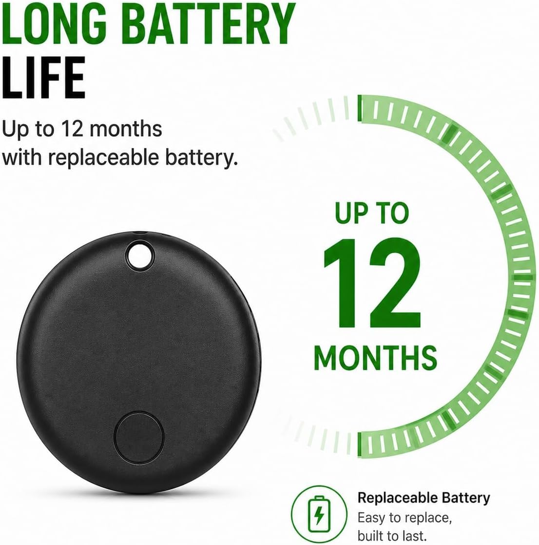 GPS Collar for Dogs (iOS Only) Smart tag,Waterproof Compatible with Apple Find My,No Monthly Fee,Advanced Tracking Solution Smart Collar for Pet Safety Ideal Small Large Dogs (iOS Tracker for Dog)