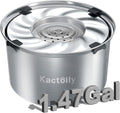 Kactoily 1.47 Gal Stainless Steel No Spill Water Bowl for Large Dogs