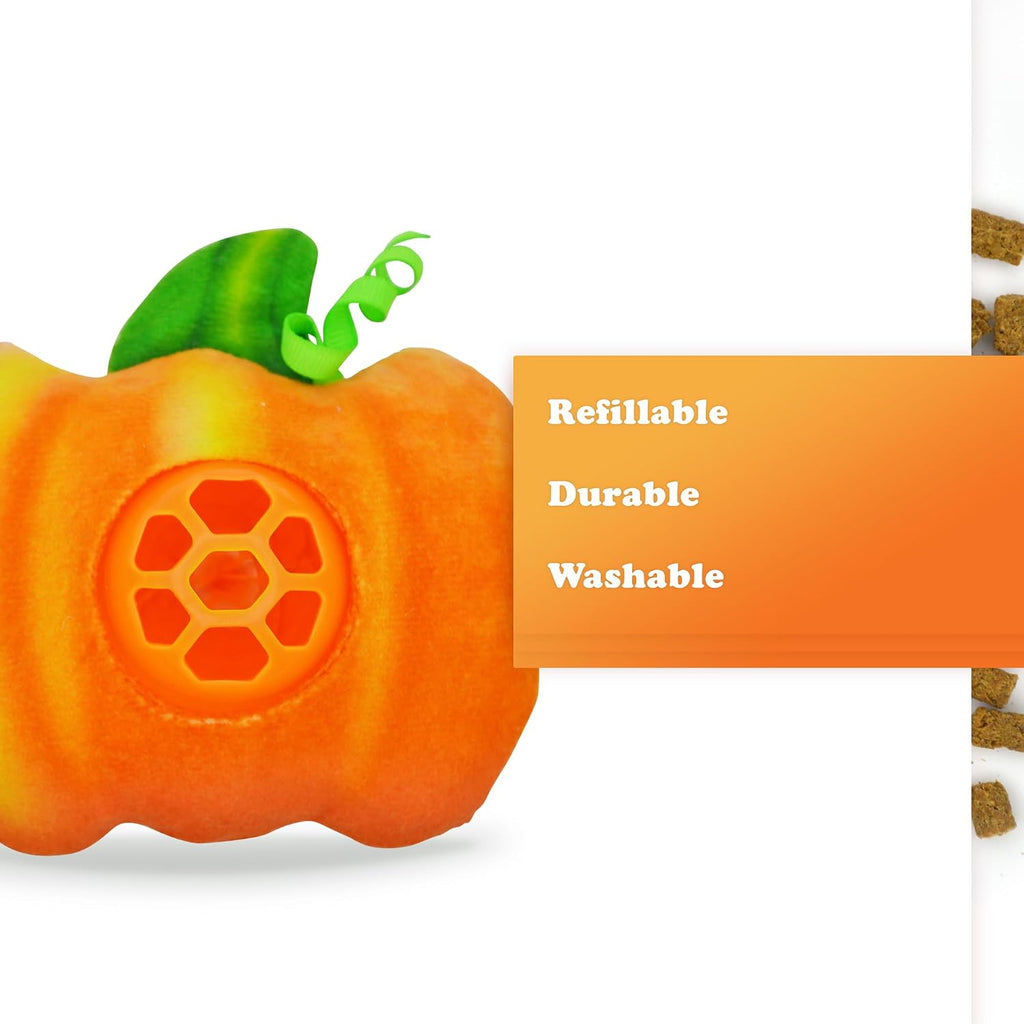 Meowijuana Knock 'n' Nibble Fall Toy & Treat Bundle | Pumpkin & Chicken