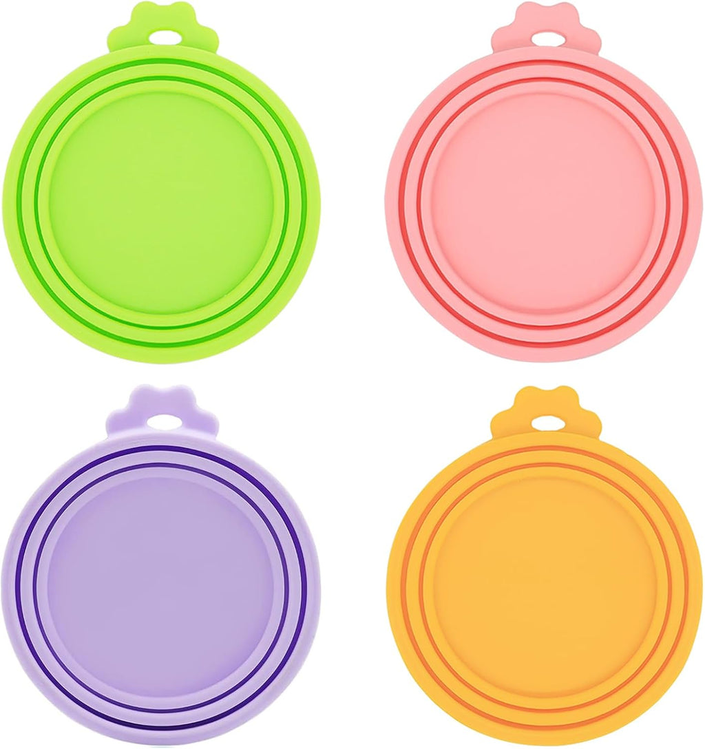 Dog Food Can Covers Silicone Food Can Lids for Cat Dog Pet Food Cans | Universal Size | BPA Free | (Mix Color3)… 