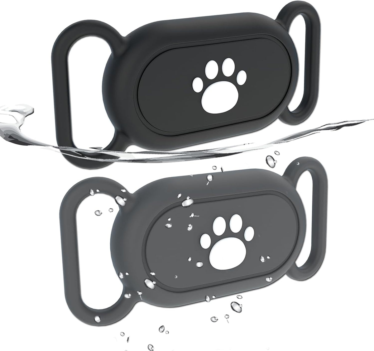 2 Pack Waterproof Dog Collar Compatible with Samsung Galaxy SmartTag2