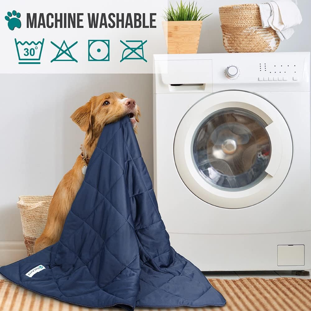 PetAmi Cooling Dog Blanket Lightweight Soft for Large Pet Cat 60x80, Navy