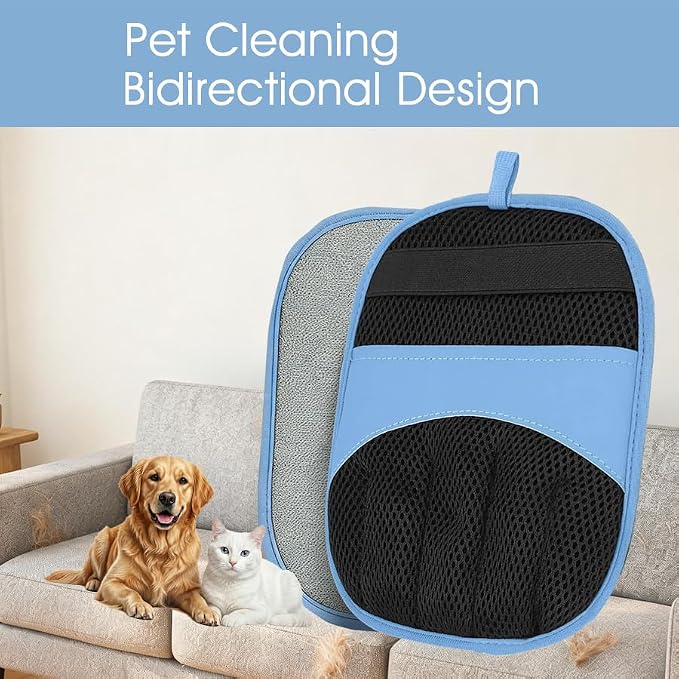 Pet Hair Removal Gloves, Electrostatic Pet Hair Remover Gloves Dog&Cat 2pcs