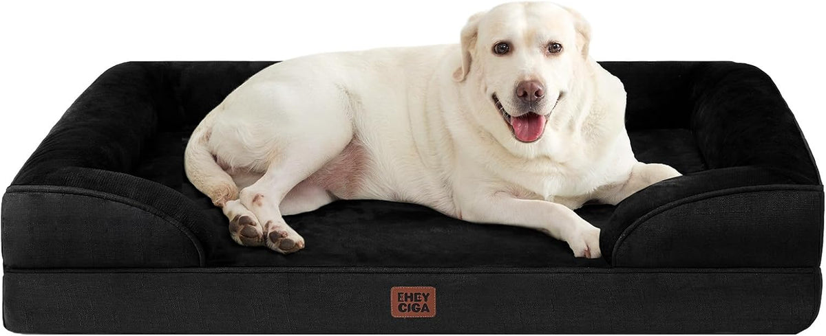 EHEYCIGA Orthopedic XXL Dog Bed, Waterproof Washable XL Big Pet Bed 46"
