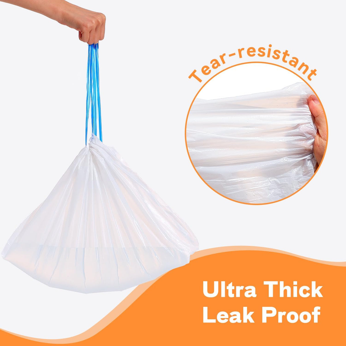 Replaced Trash Bags-3 Rolls, 60 Packs FEELNEEDY Cat Litter Box Waste Bag for S20-A Automatic Self-Cleaning Cat Litter Box