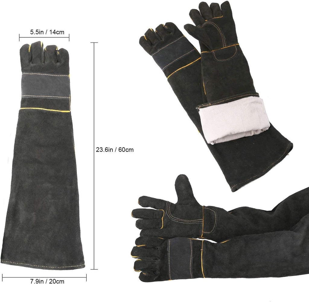 AOWPFVV Animal Handling Gloves Bite Proof for Dogs,Cats, 23.6in Large