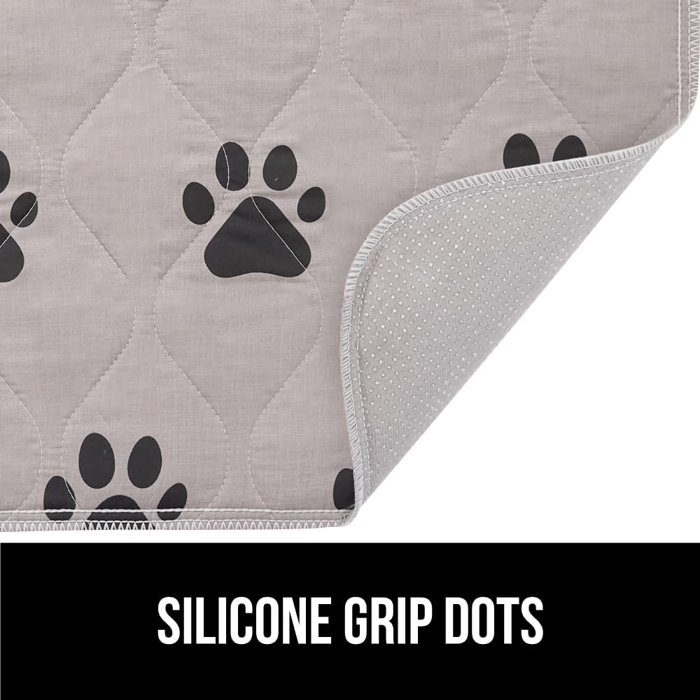 GORILLA GRIP Washable Puppy Pads, Slip Resistant Dog Crate Mat, 22x22