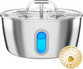 Stainless Steel Cat Water Fountain - 3.2L/108oz Cat Fountain for Drinking