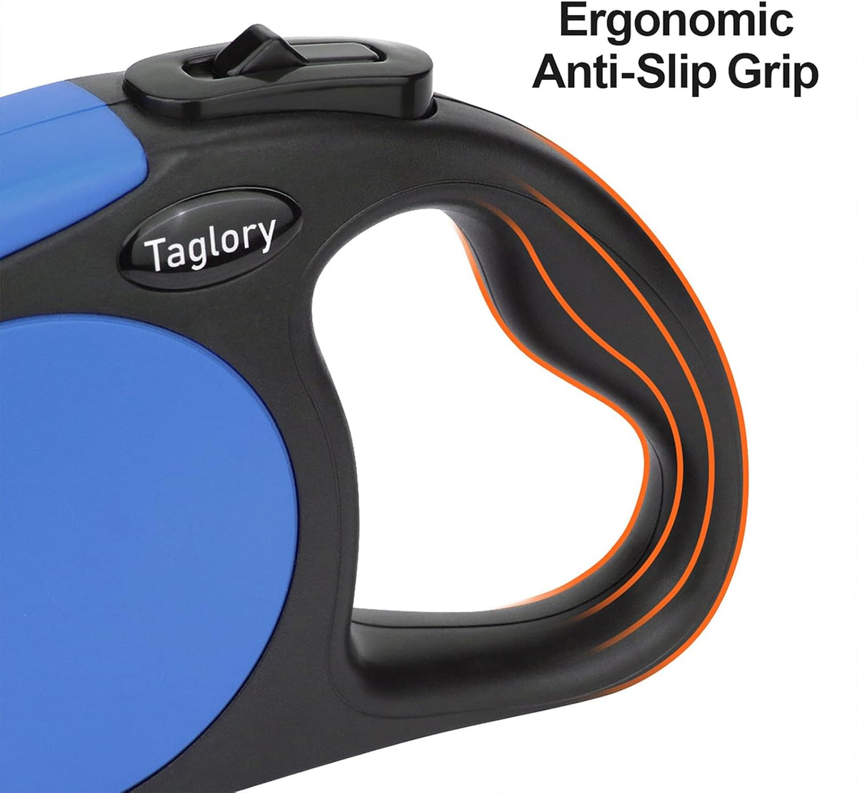 Taglory Retractable Dog Leash, One-Handed Brake, 16ft, Up to 44 lbs, Blue