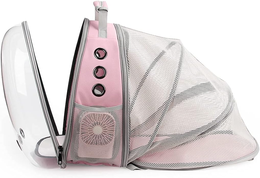 Lollimeow Expandable Bubble Cat Carrier Backpack, Supports up to 14 lbs