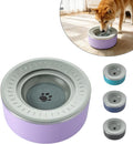 Stainless Steel Dog Water Bowls, No Spill Water Bowls for Dogs, Lightpurple