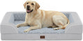 Orthopedic Dog Bed for Extra Large Dogs, 45x35in, Light Grey