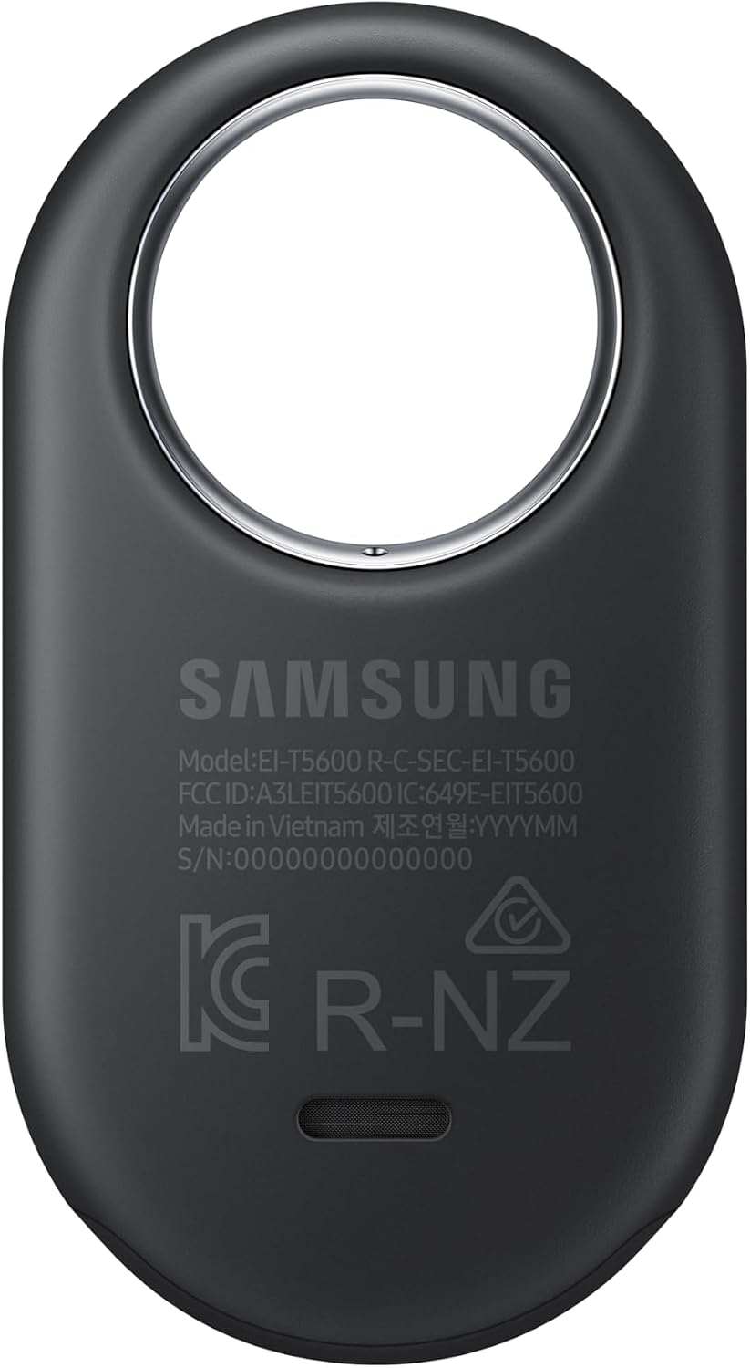 Samsung Galaxy SmartTag2, Bluetooth Tracker, Smart Tag GPS Locator Tracking Device, Item Finder for Keys, Wallet, Luggage, Pets, Use w/ Phones and Tablets Android 11 or Later, 2023, 1 Pack, Black