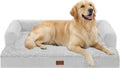 Waterproof Orthopedic Dog Bed for Large Dogs, 36x27in, Grey White
