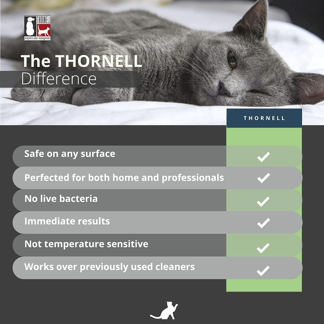 Thornell Cat Odor-off: Cat Spray Odor Eliminator - Fresh Scent Pet Odor Eliminator for Home - Pet Urine Odor Eliminator Spray, 22oz