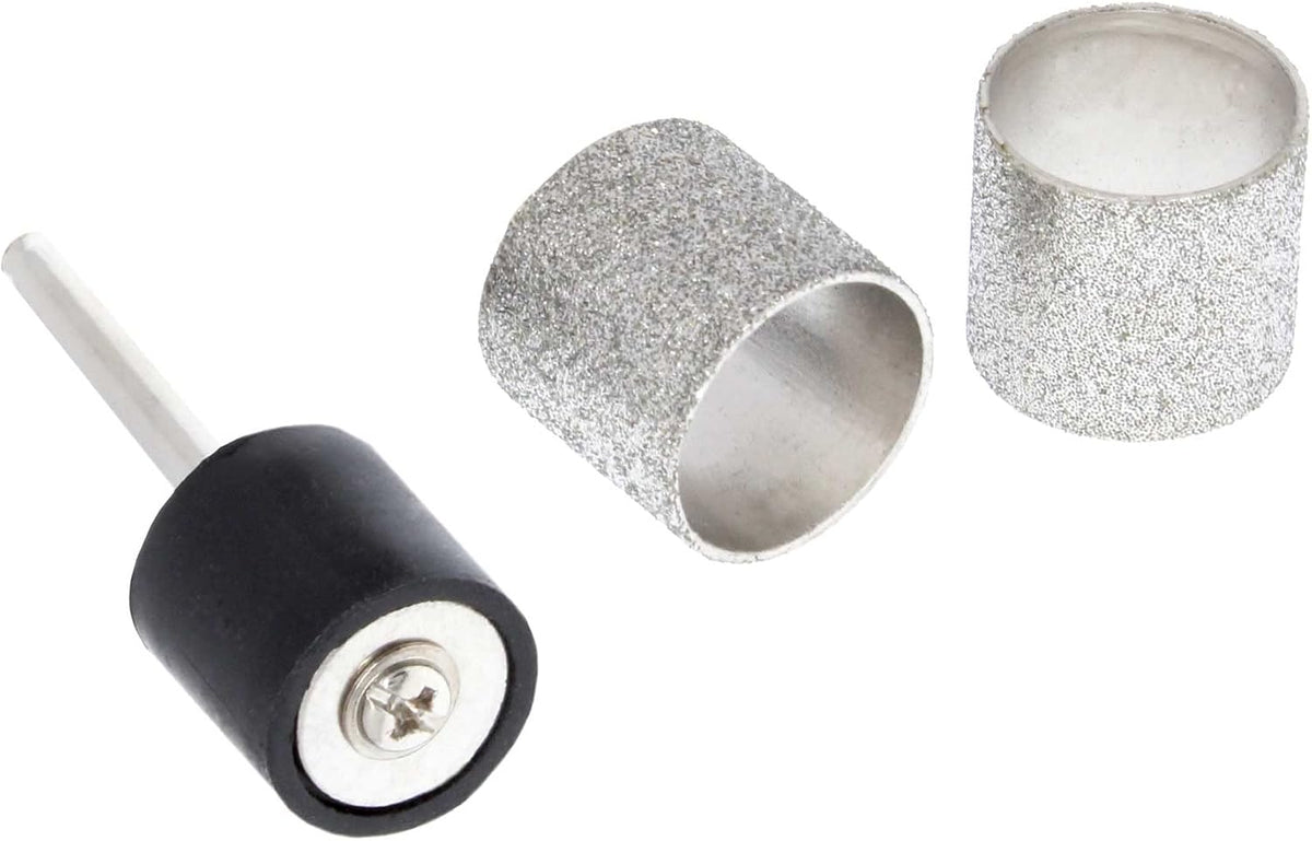 Pet Nail Grinder Diamond Wheel - 120 grit Rotary Tool Sanding Bands for Pet Nail Dremel Tool - Compatible with Any 1/2 inch Mandrel Grinding Tool, (80 grit)
