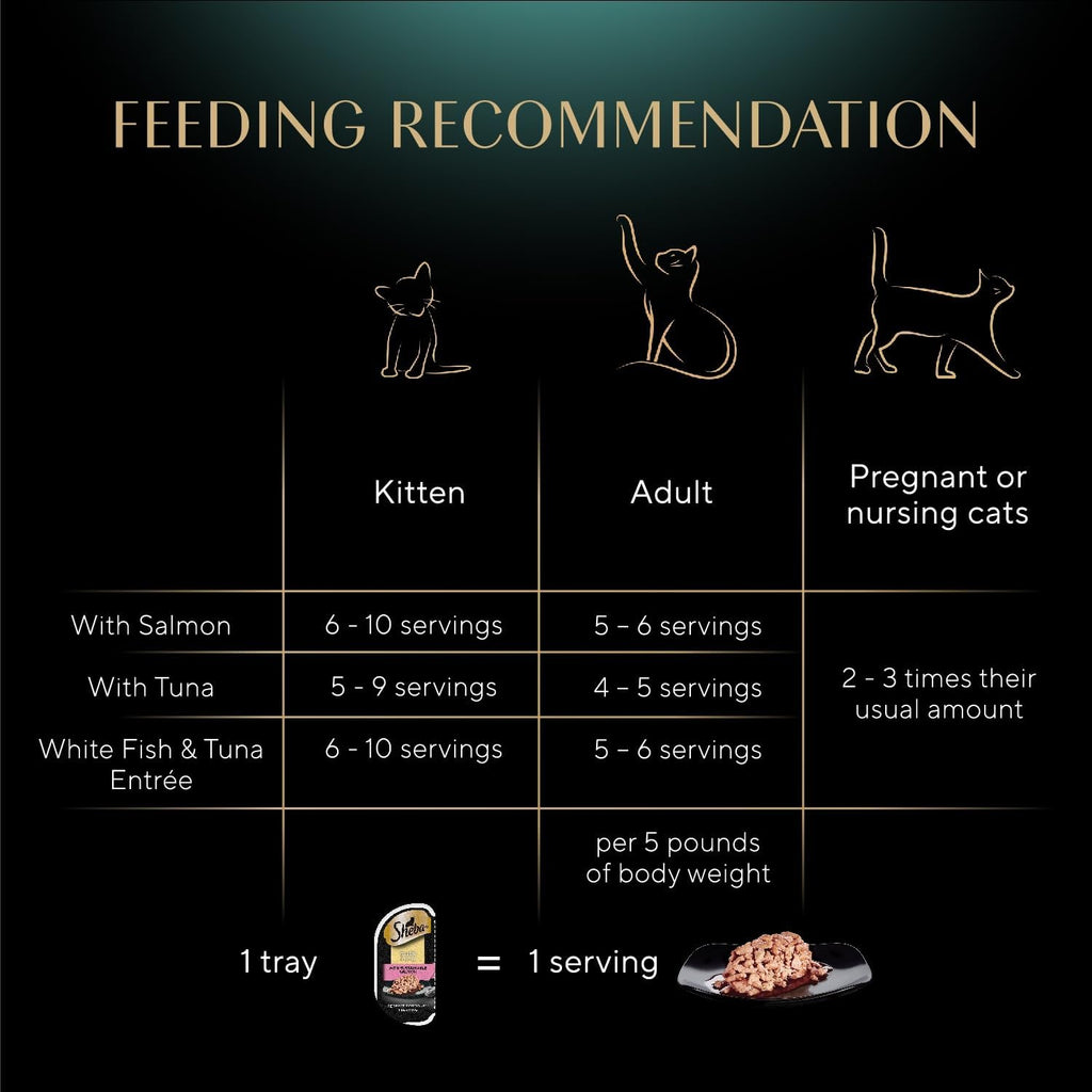 Sheba Perfect Portions Cuts Wet Cat Food, Seafood Multipack, 2.6 oz, 24 ct