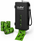 URSPET Dog Poop Bag Dispenser with 4 Rolls, Wall Mount Pet Waste Holder | Stick-On or Screw-On, Viewing Window, Easy Bag Pull, Flip-Top Refill, 60 Bags Included, Indoor and Outdoor Use
