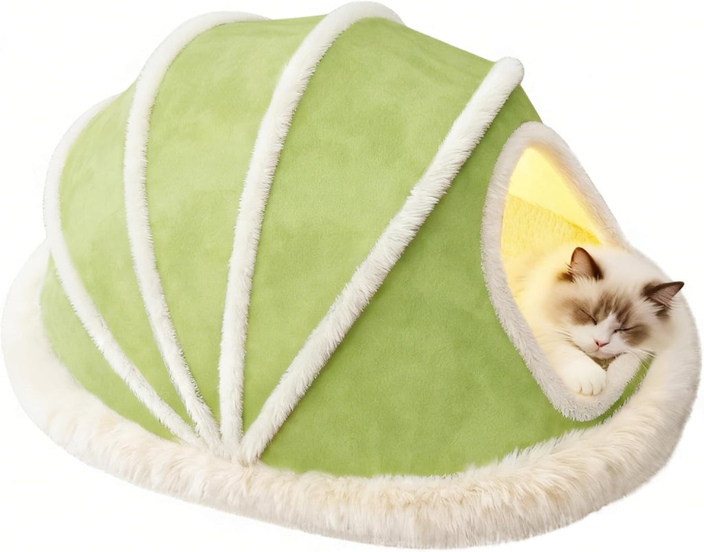 Cat Tent Beds for Indoor Cats, Cat Cave House with Removable Washable Cover