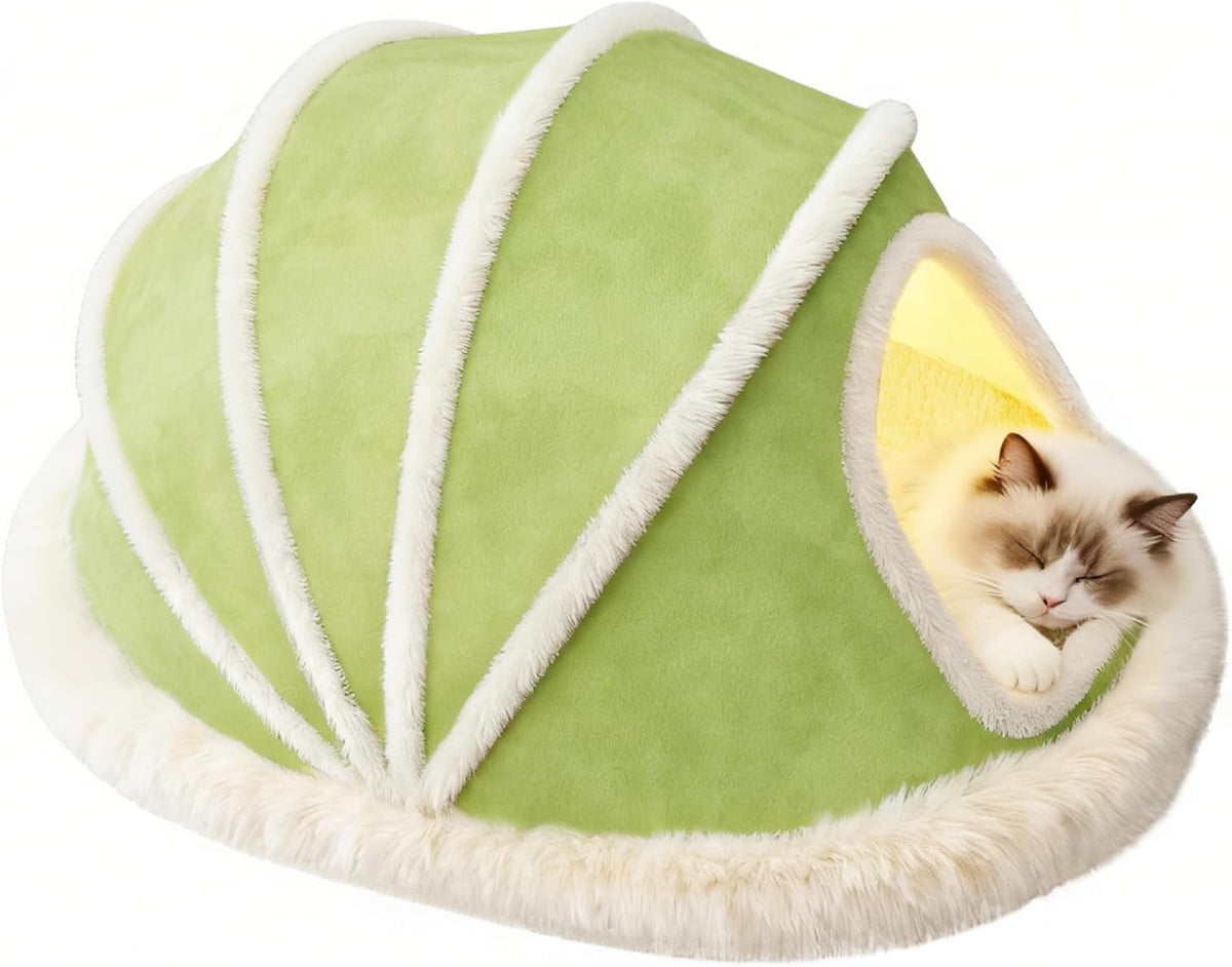 Cat Tent Beds for Indoor Cats, Cat Cave House with Removable Washable Cover