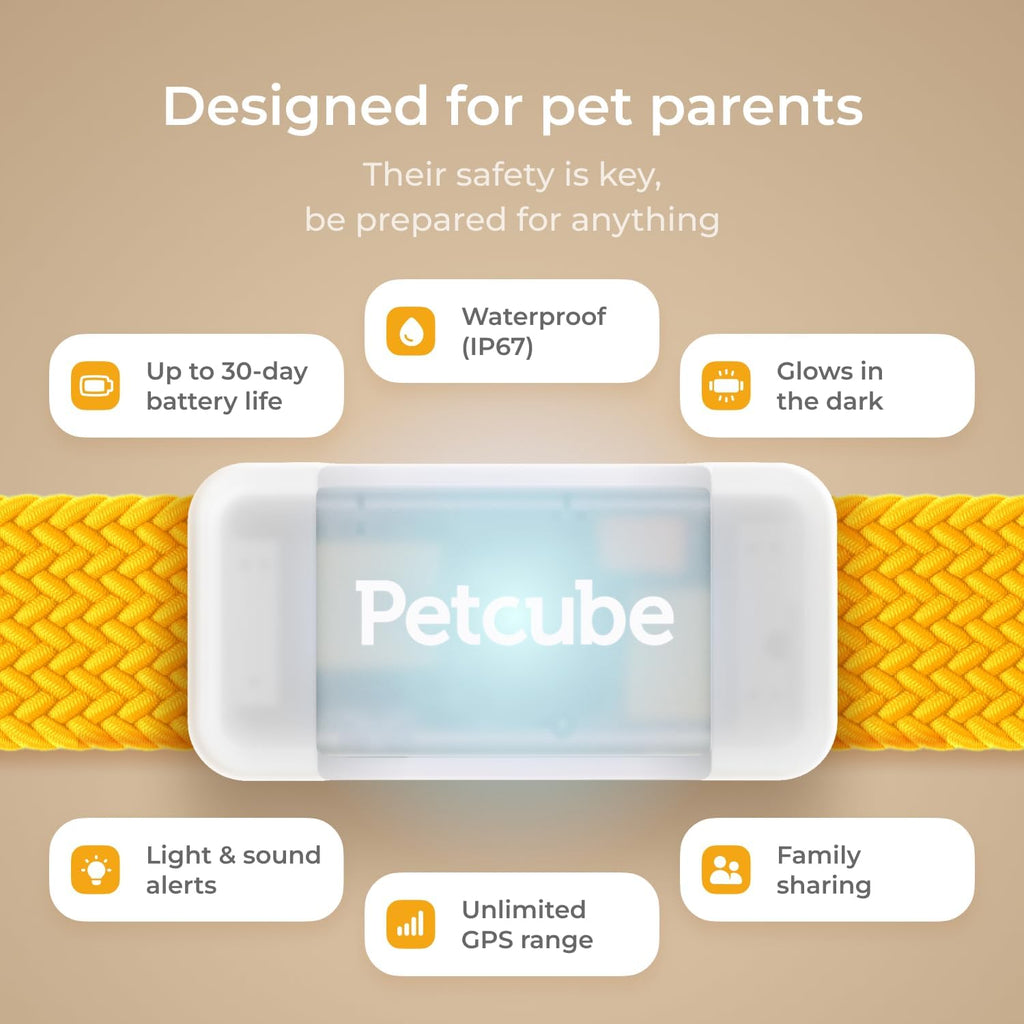 Petcube GPS Tracker for Dogs – Real-Time GPS Tracking & Escape Alerts