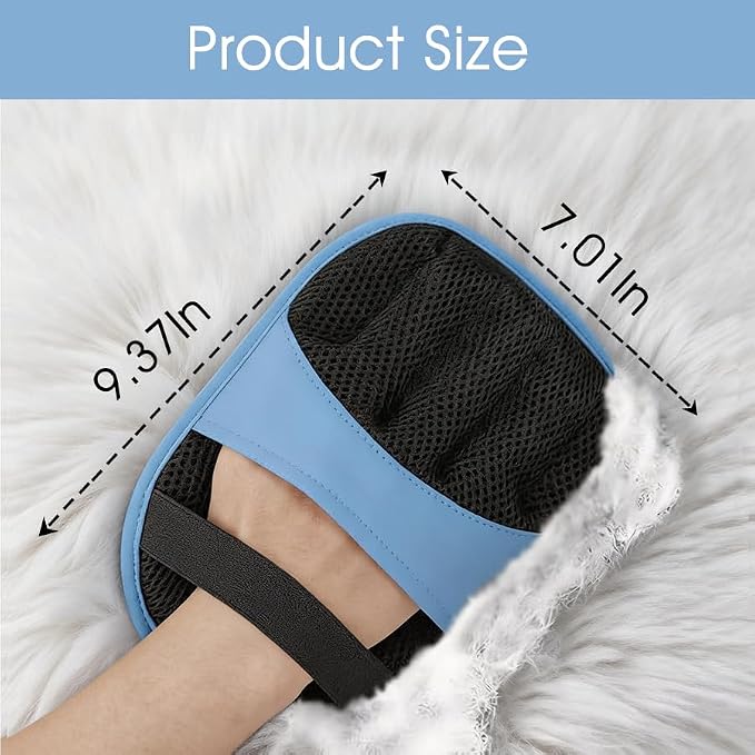 Pet Hair Removal Gloves, Electrostatic Pet Hair Remover Gloves Dog&Cat 2pcs