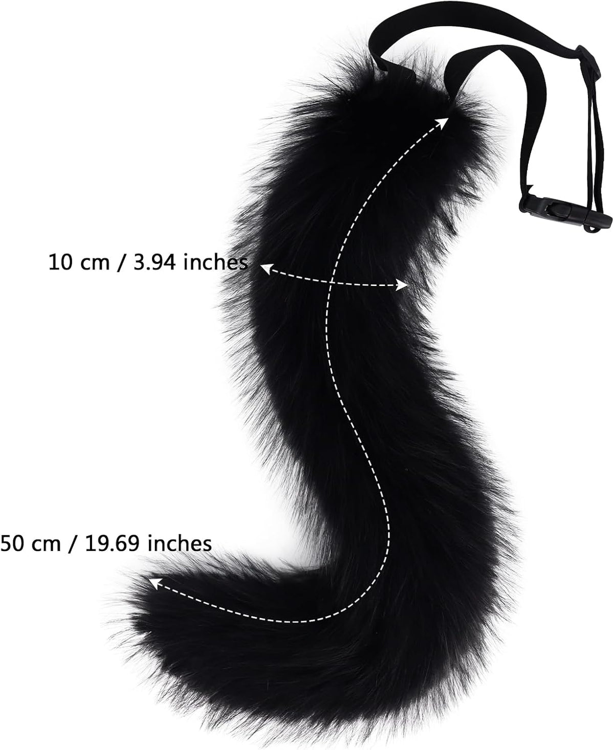 COSYEARS Faux Fur Fox Wolf Tail Animal Dog Furry Tails for Halloween Party Cosplay Accessory
