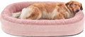 JOEJOY XL Orthopedic Dog Bed for Large Dogs, 360° Oval Bolster, 42"
