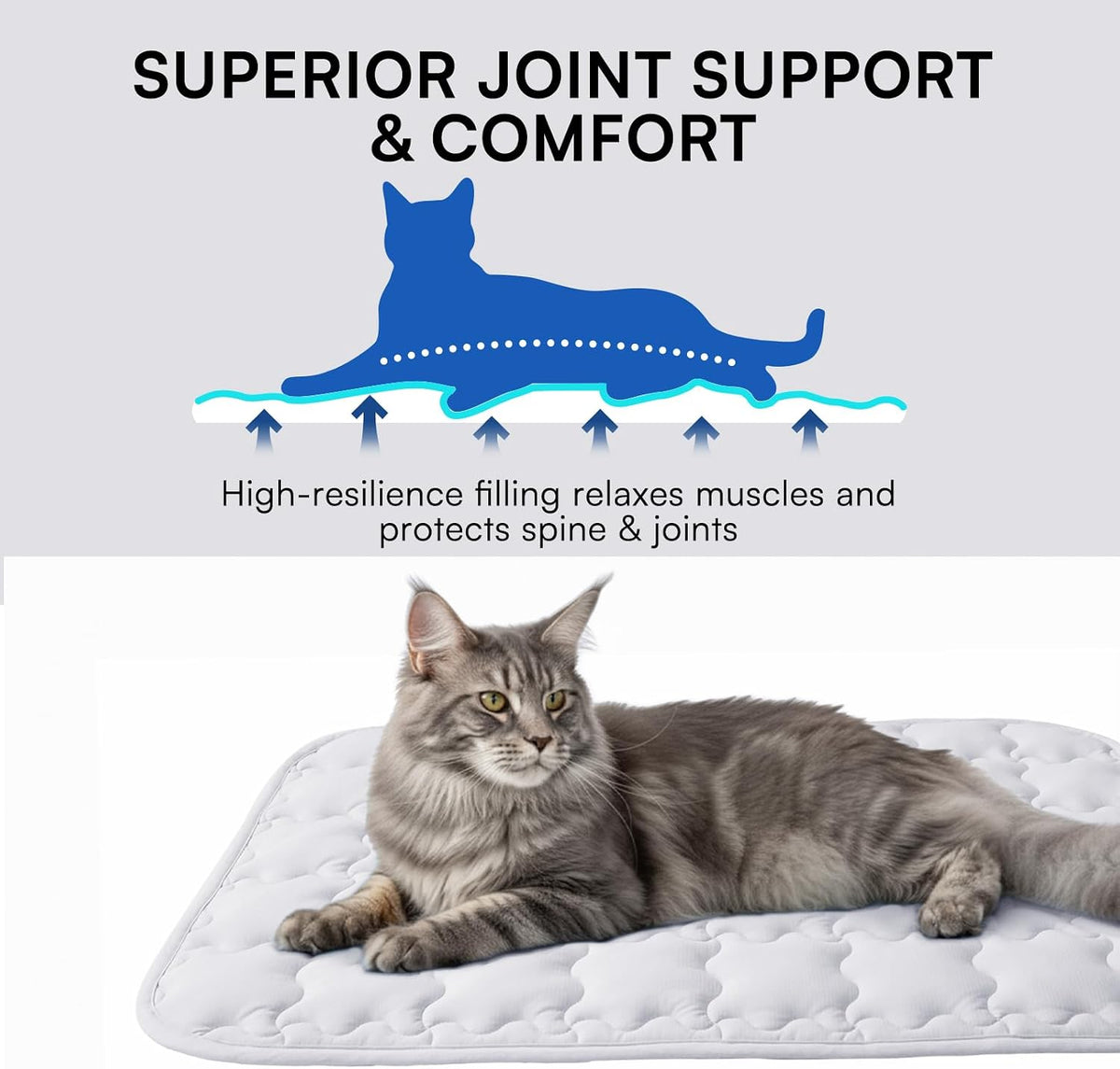 LINENLUX Dog Cooling Mat, Self Cooling Non-Slip Breathable Pad Q-Max > 0.5
