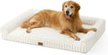 COZY KISS Faux Rabbit Fur Dog Bed, Extra Large, Tie-Dye Brown