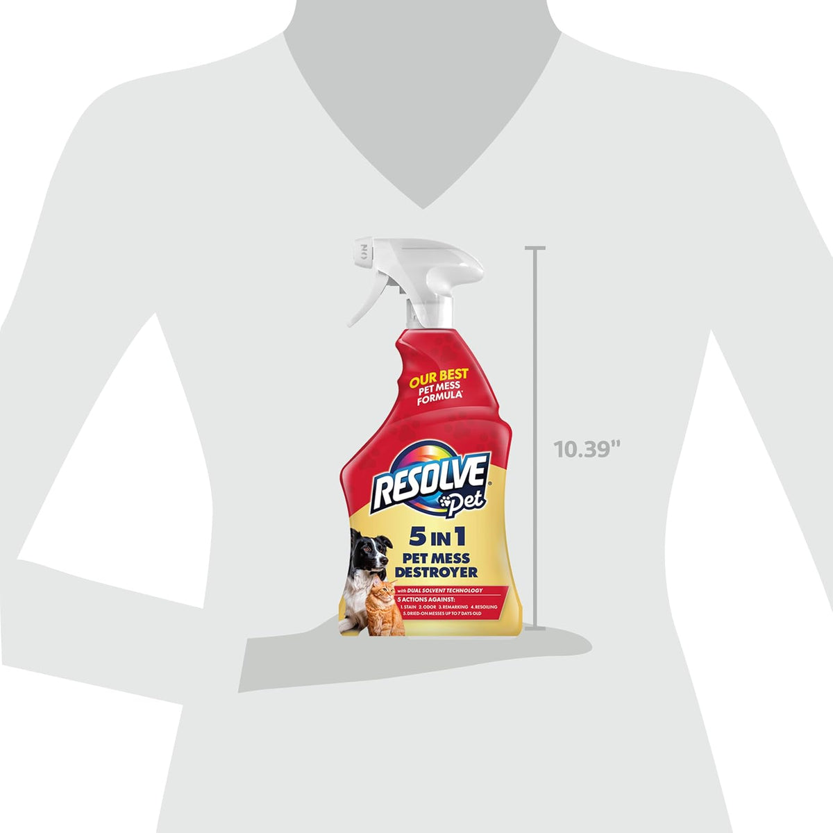 Resolve® 5-in-1 Pet Carpet Cleaner Spray for Stains & Odors, 22oz