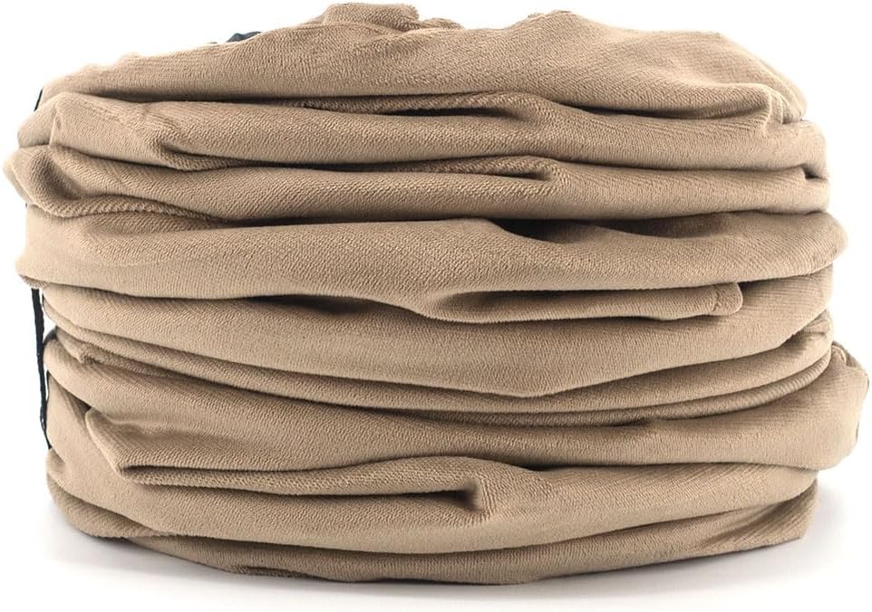 Velvet Fabric - Foldable/Collapsible - 140x25 cm (55.12x9.84 Inches) Cat Tunnel (Milky Brown)
