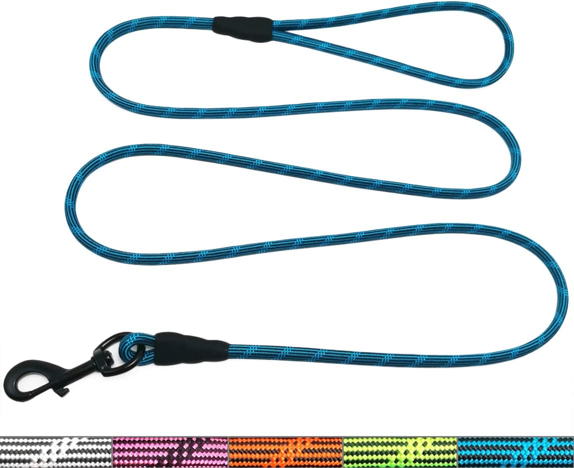 WYuZe Reflective X-Small Dog Leash 6FT Lightweight 1/5" Thin Rope Cat Leash
