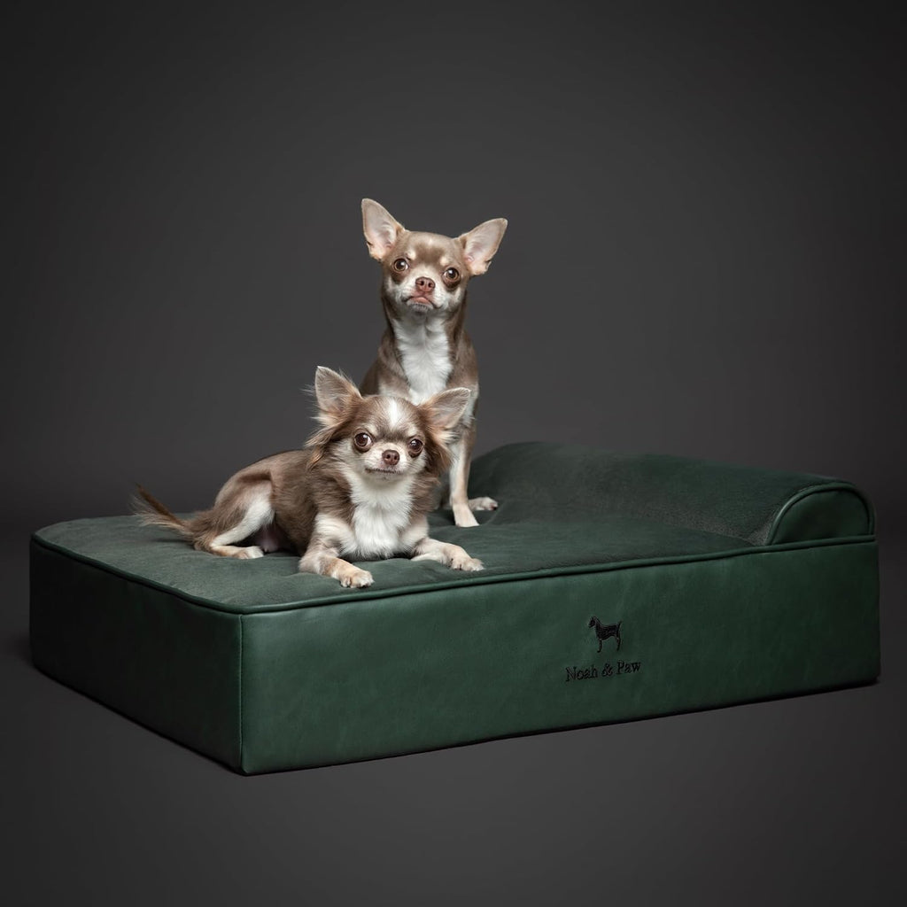 NOAH & PAW Medium Dog Bed Orthopedic Memory Foam Cooling Gel 28x23x7.5 in