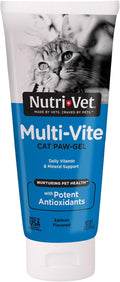 Nutri-Vet Cat Multivitamin, Daily Cat Vitamins, Paw Gel, Salmon Flavor, 3oz