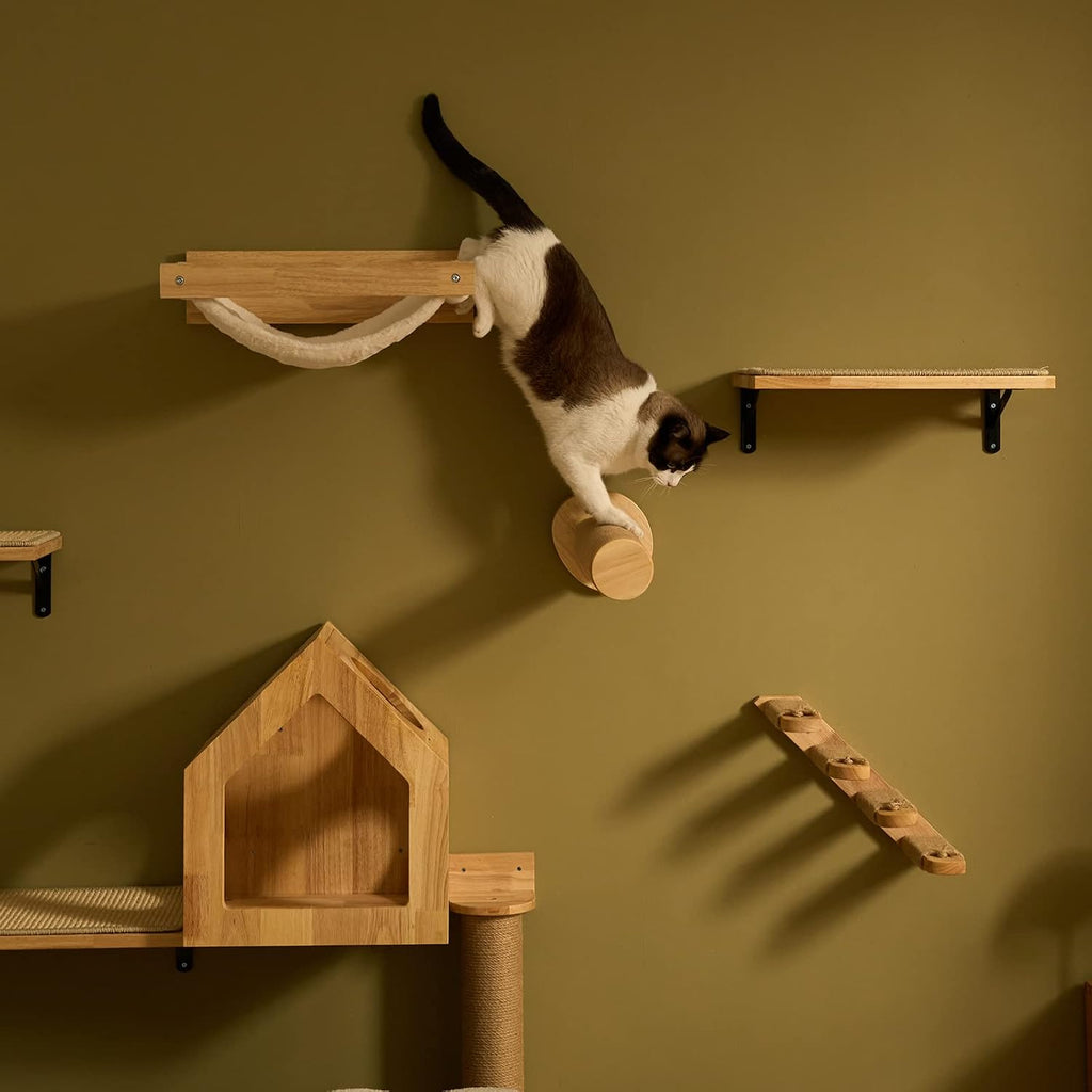 FUKUMARU Cat Wall Steps, 11.8 Inch, 2 of Pack