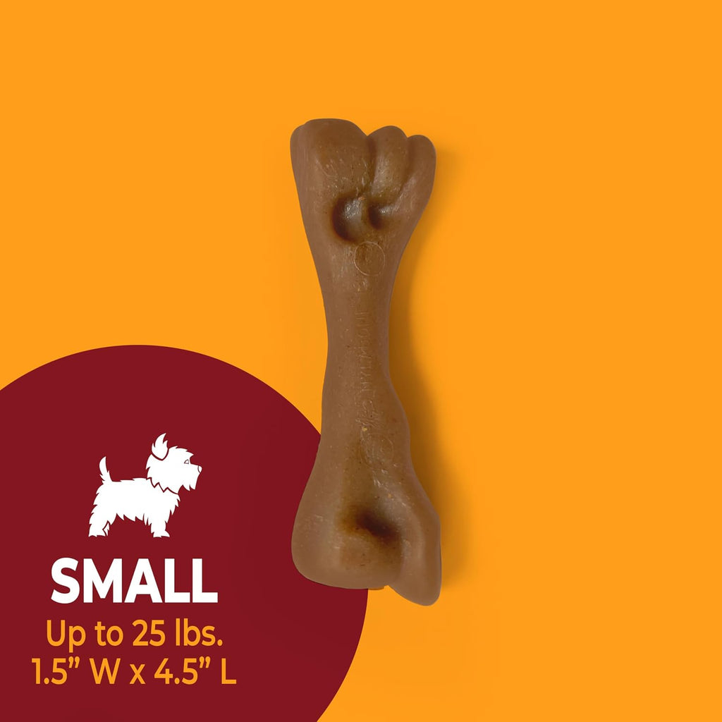 Nylabone Strong Chew Femur Bone Dog Toy Made with Real Bison & Venison