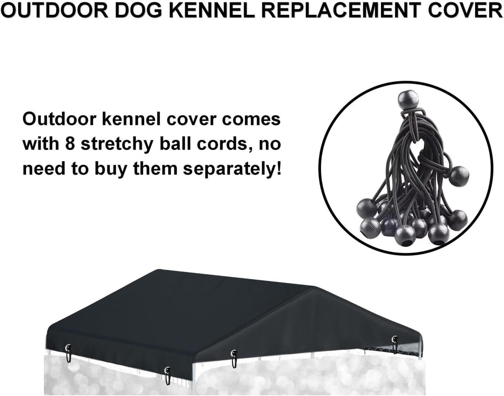 Outdoor Dog Kennel Cover 4.2 ft x 4.2 ft Replacement Covers（Without Frame）