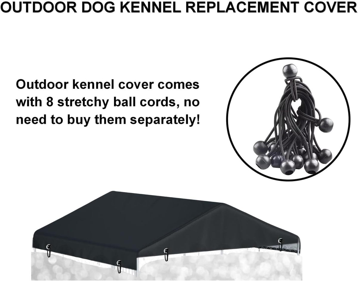 Outdoor Dog Kennel Cover 4.2 ft x 4.2 ft Replacement Covers（Without Frame）