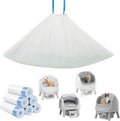 Replacement Litter Box Bags Compatible with Pet Pivot Autoscooper 11, 120ct | Cost‑Effective 0.02mm Drawstring Bags, Convenient, Hygienic, Sturdy, and Durable, the Perfect Size