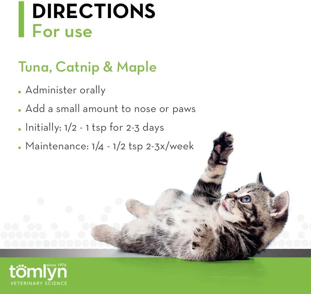 Tomlyn Laxatone, Catnip Hairball Gel for Cats, 2 Pack
