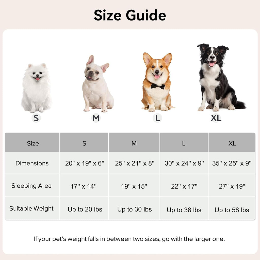 GASUR Dog Beds for Medium Small Dog with Cover Cave,Hooded Bed with Blanket