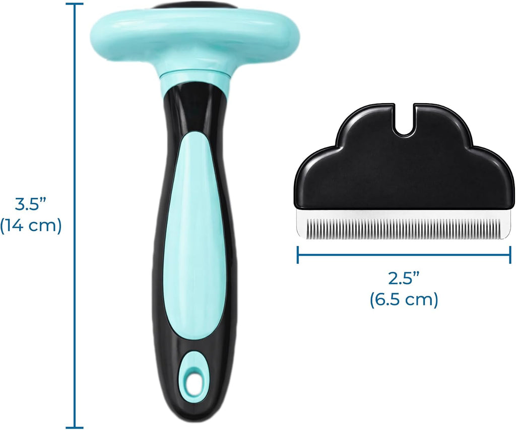 SunGrow Dog & Cat Deshedding Brush, Minimizes Shedding, Enhances Coat Health, Gentle on Skin, Suitable for Rabbits & Ferrets 
