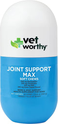 Vet Worthy Joint Support Max Soft Chews - Bone & Joint Supplement - 60ct