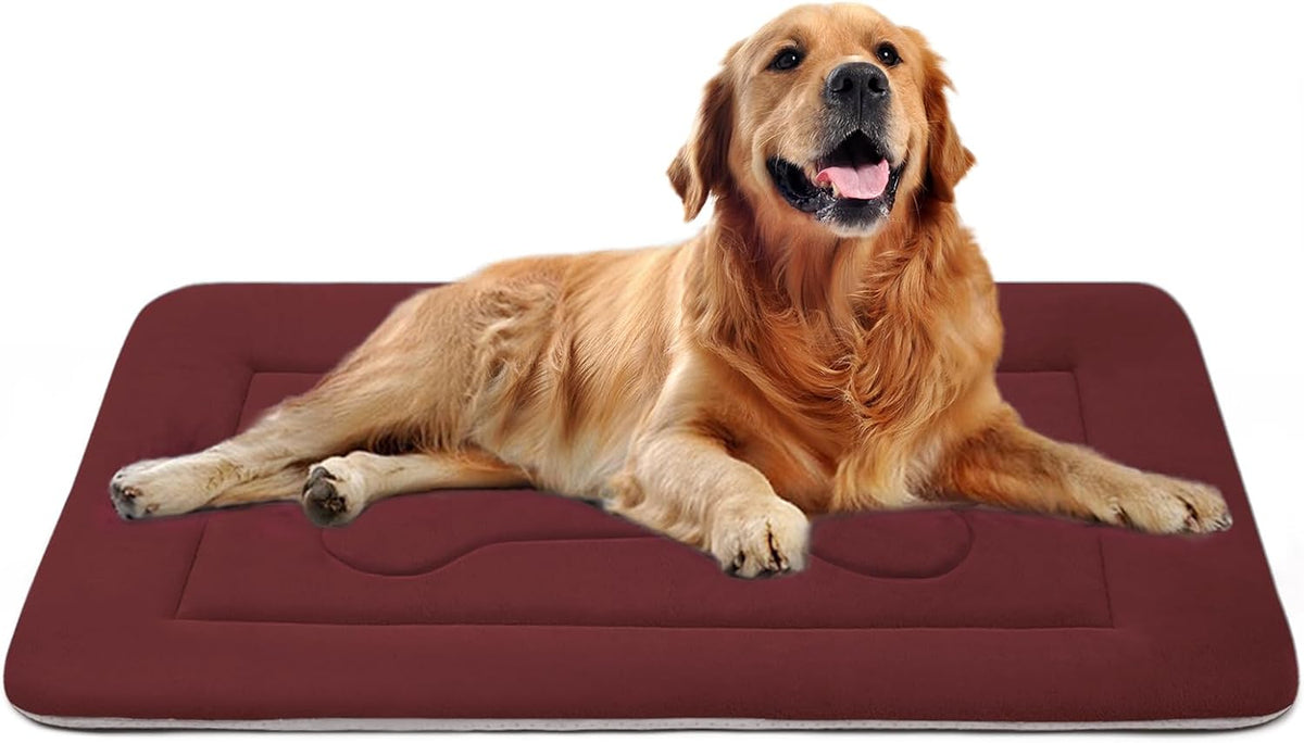 Dog Bed Large Crate Mat 42 in Non-Slip Washable Soft Mattress Kennel Pads