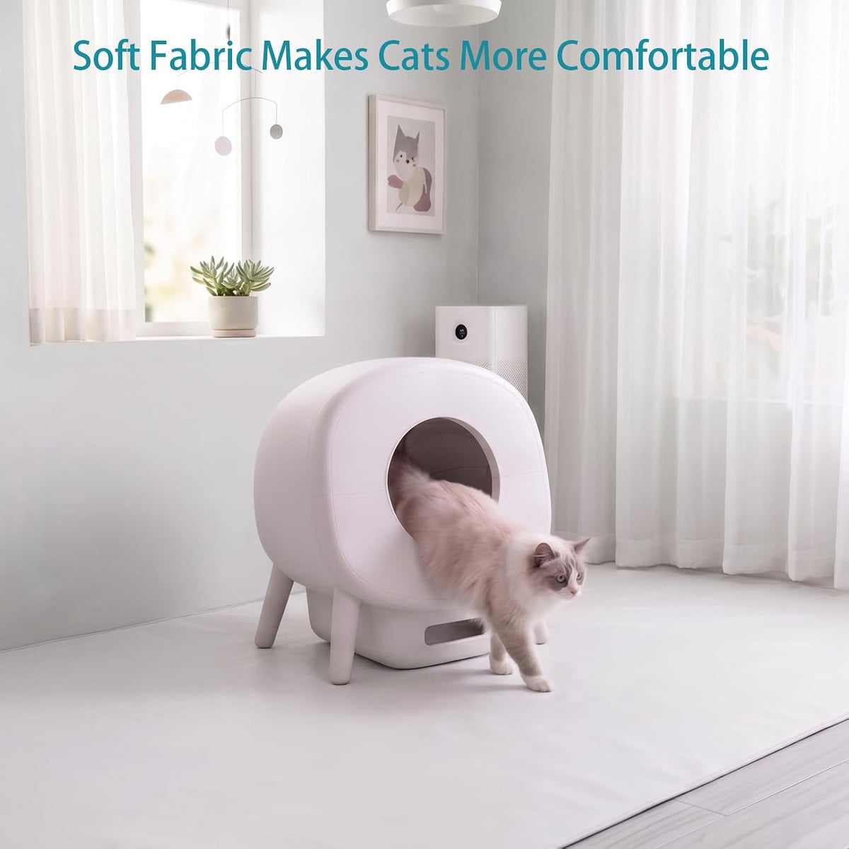 Waterproof Pad for Self Cleaning Litter Box (Two Pack) | Washable Removable Cat Litter Box Pad, Leak-Proof Replacement Liner Accessories