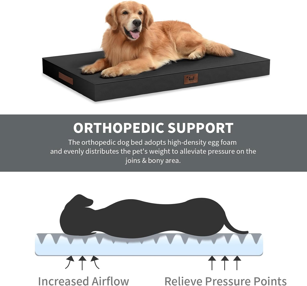 Outdoor Waterproof Orthopedic Dog Bed for Large Dogs