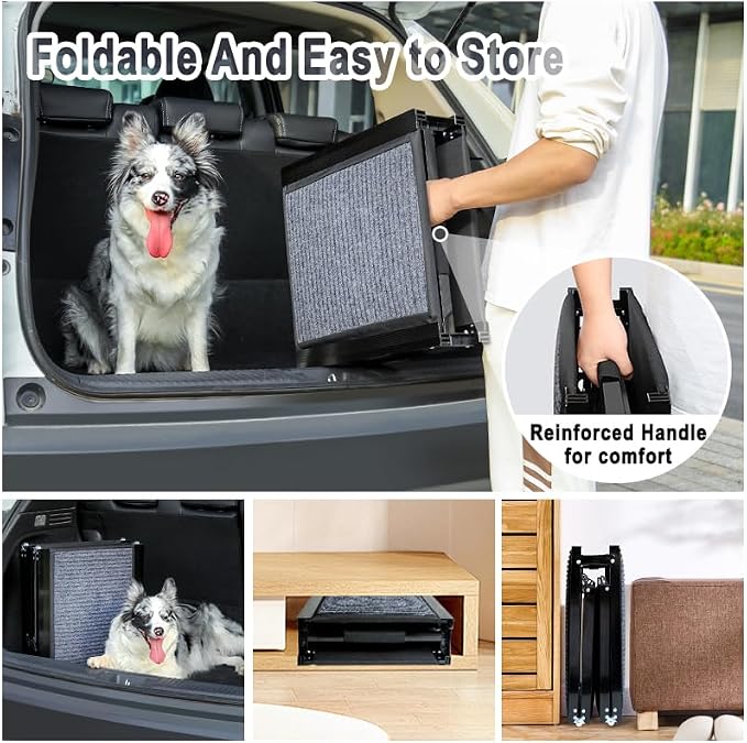 71" Long Dog Ramp for Car, Foldable Pet Dog Ramps for Large Dogs for Truck