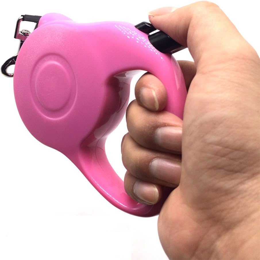 Retractable Dog Leash (Small, Pink)
